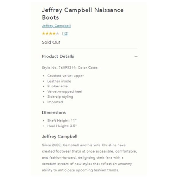 NIB - Jeffrey Campbell x Anthropologie Taupe Naissance Boots - 8.5 - Picture 6 of 6